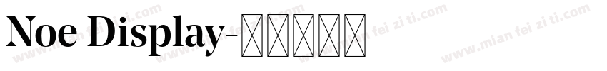 Noe Display字体转换